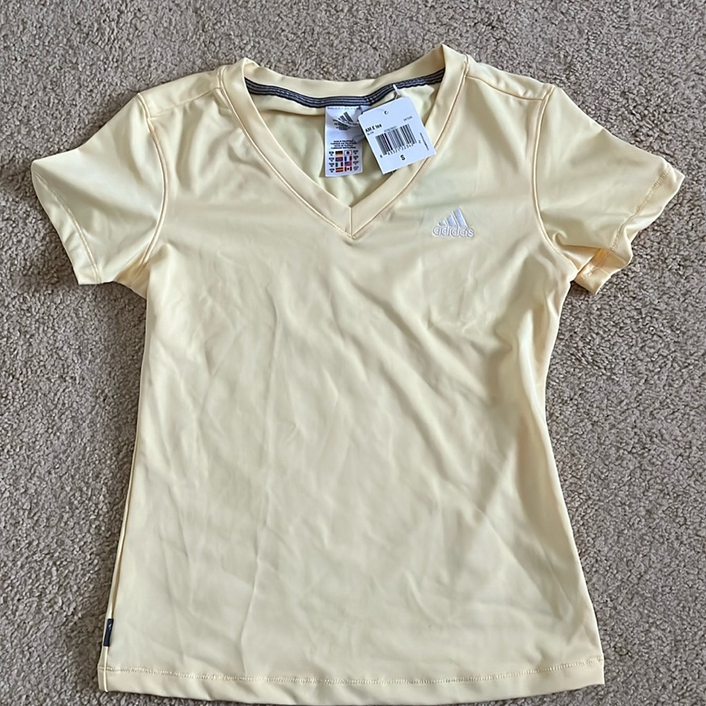 Adidas V neck athletic top